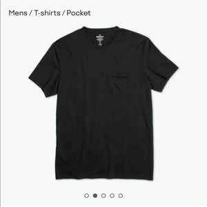 Bombas Pima Cotton T-Shirt Pocket Crew Men medium NEW